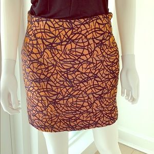 Abstract printed mimi skirt
